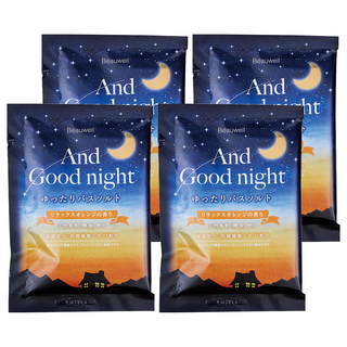 Beauwell AGN 舒眠香氛沐浴鹽 輕鬆柑橘 And Good night, 4包, 40g