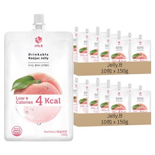 JELLY.B 低卡蒟蒻果凍 水蜜桃口味, 150g, 20包