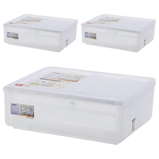 KEYWAY Best600抽屜整理箱 LG-600, 透明, 3個