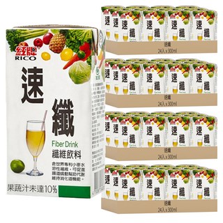 紅牌 RICO 速纖 纖維飲料 300毫升, 300ml, 96入