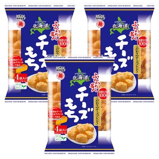 越後製菓 北海道起司泡芙米果 4包, 66g, 3袋