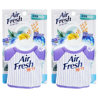 Air Fresh 衣櫥芳香劑, 32g, 2個, 海洋清香
