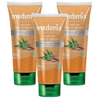 Medimix 阿育吠陀洗顏凝露 淨白 100ml, 3條