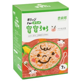 農純鄉 牛牛壯壯粥 6個月以上 7包, 1.05kg, 1盒