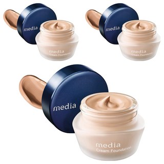 media 媚點 台灣公司貨 極上粉嫩保濕粉底霜 25g, 淺膚色, 3件