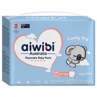 aiwibi 愛薇彼 清新乾爽透氣輕薄 褲型尿布 15~21kg, XXL, 36片