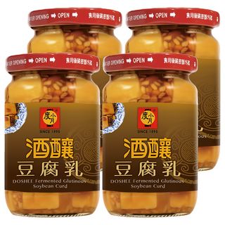 度小月 酒釀豆腐乳 非基改黃豆, 370g, 4罐