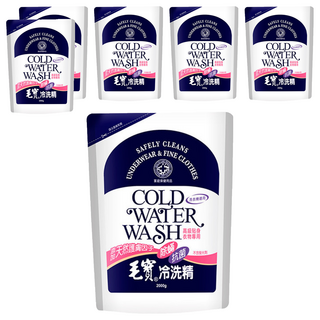 毛寶 除螨抗菌冷洗精 補充包 深層潔淨 溫和配方 高級貼身衣物專用, 2kg, 6包