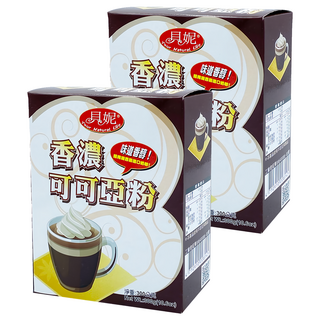 貝妮 香濃可可亞粉, 使用紐西蘭進口奶粉, 通過ISO HACCP食品管制系統, 300g, 1入, 2盒