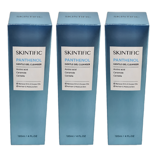 SKINTIFIC 溫和潔面凝膠, 120ml, 3瓶