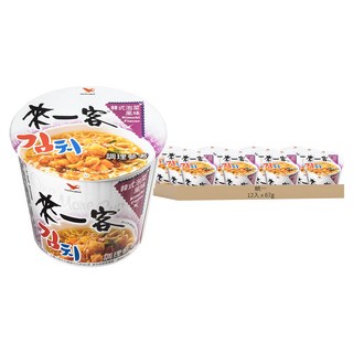統一 來一客 杯麵 韓式泡菜風味 67g, 12入
