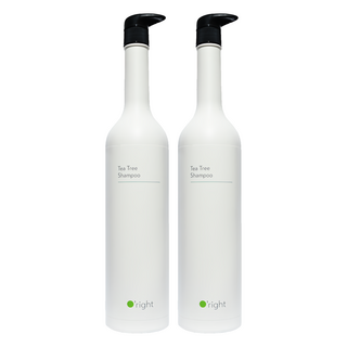 O'right 歐萊德 茶樹洗髮精 美國USDA Biobased天然永續認證 歐盟有機認證 淨化頭皮, 1L, 2瓶