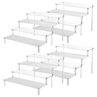 壓克力展示架 40cm 4層, 透明色, 4個