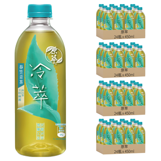 原萃 冷萃春笠青茶 無糖 無香料 滴濾慢釀工法 含杉林溪高山茶, 450ml, 96瓶