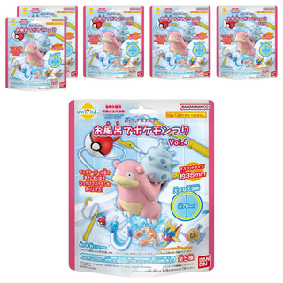 BANDAI 泡澡公仔沐浴球 藍色皂香 寶可夢釣魚篇 Vol.4, 230g, 6個