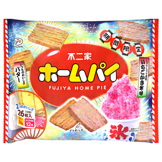 FUJIYA 不二家 雙色大千層派 奶油草莓冰風味, 1個, 132.4g