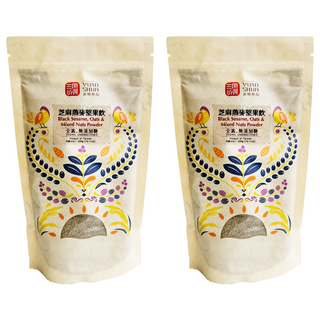 源順食品 芝麻燕麥堅果飲 全素 無添加糖, 400g, 1入, 2包