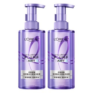 L'OREAL PARiS 巴黎萊雅 玻尿酸水光豐盈洗髮露, 2個, 440ml