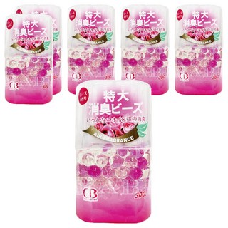 EMO 特大型消臭珠 玫瑰香, 300g, 6罐