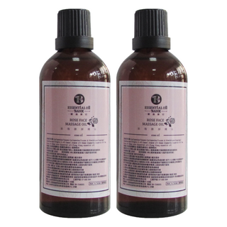 ESSENTIAL OIL BANK 精油銀行 玫瑰臉部按摩精油 100ml, 2瓶