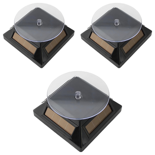 E.City 360度光動能商品旋轉展示架, 顏色隨機, 3個