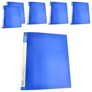 珠友文化 特 二孔 PP圓型夾 A4, D藍色, 6本