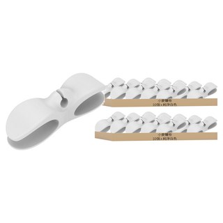 小麥購物 電線固定器 Y006 24g, 20個, 純淨白色