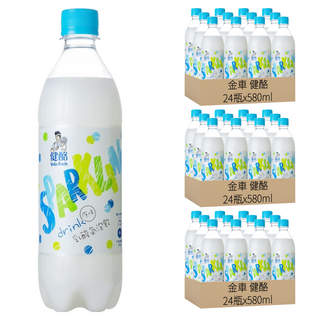 金車 健酪 乳酸氣泡飲 原味, 580ml, 72瓶