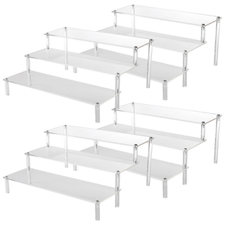 壓克力展示架 40cm 3層, 透明色, 4個