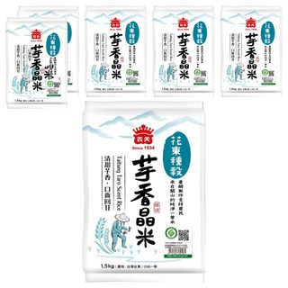 義美 花東種榖 芋香晶米 一等, CNS一等, 1.5kg, 6包