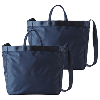 iSFun 原色尼龍 休閒中性手提肩背旅行袋, 深藍色, 2個