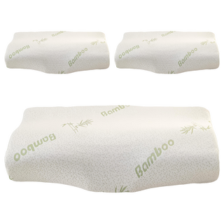 Ishur 伊舒爾 竹纖維釋壓記憶枕 肩頸釋壓型, 米色, 3個