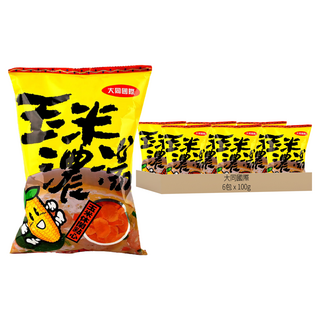 大同國際 玉米濃湯餅乾，玉米休閒點心, 100g, 6包