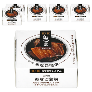 K&K 蒲燒鰻魚 下酒菜, 80g, 6罐