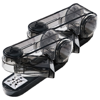 JAR嚴選 360度可旋轉訂書機 透黑色, 2個