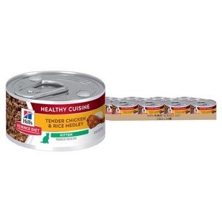 Hill's 希爾思 SCIENCE DIET 幼貓健康美饌 主食罐, 香烤雞肉燴米飯, 2.8oz, 24罐