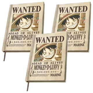 ABYSTYLE 航海王 A5魯夫懸賞單封面筆記本, 魯夫懸賞, 3本