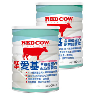 紅牛 RED COW 愛基含纖優蛋白配方營養素, 900g, 2入
