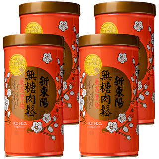 新東陽 黑豬無糖肉鬆 低GI輕食無負擔, 255g, 4罐