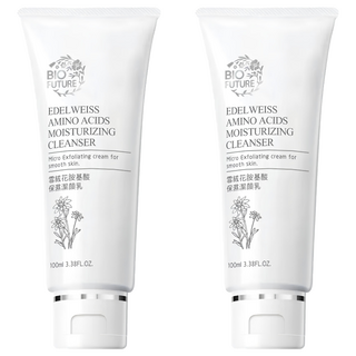 BIO FUTURE 苾菲絲 雪絨花胺基酸保濕潔顏乳 溫和洗淨臉部汙垢, 100ml, 2條