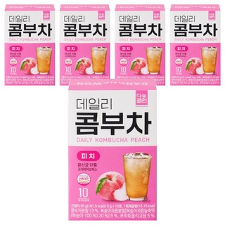 Danongwon 乳酸菌康普茶 水蜜桃, 10包, 5g, 5盒