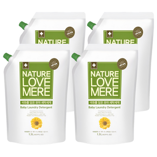 NATURE LOVE MERE 林貝兒潔淨洗衣精, 1.3L, 4包