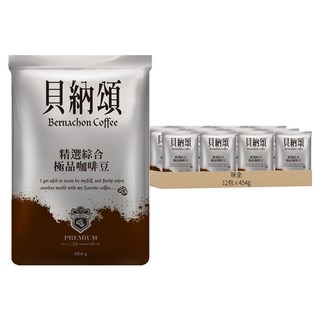 味全 貝納頌咖啡豆 精選綜合, Whole Bean, 454g, 12包