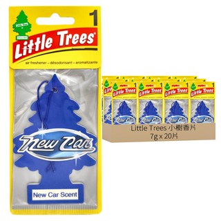 Little Trees 小樹香片 新車香, 4片裝 車用/家用/辦公室適用, 7g, 20片