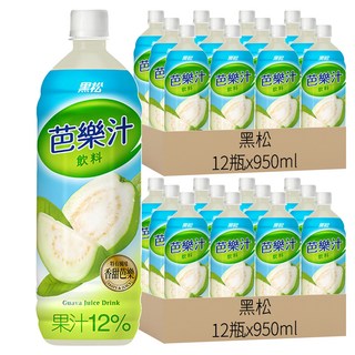 黑松 芭樂汁, 950ml, 24瓶