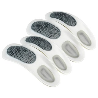 E.dot 可拆組合式足弓矯正墊, E碼 37-39碼, 銀色, 2組