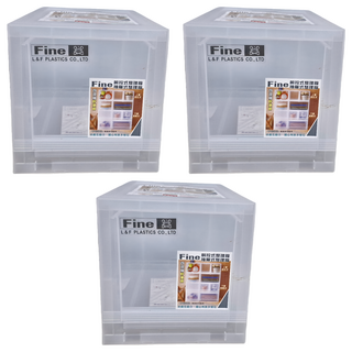 KEYWAY 聯府 抽屜式整理箱 8L, 透明色, 3個