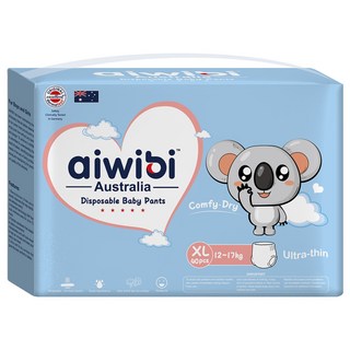aiwibi 愛薇彼 清新乾爽透氣輕薄 褲型尿布 12~17kg, XL, 40片