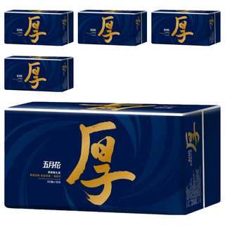 五月花 厚棒抽取式衛生紙 90張, 10包, 5袋