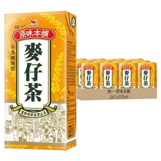 統一 原味本舖 麥仔茶, 375ml, 24入